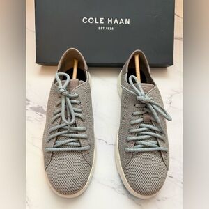 Cole Haan Women’s GrandPro Tennis Grey Knit Lace-Up Sneakers